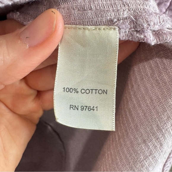 VTG J. Jill Womens XL Corduroy Floral Purple Shacket Gorpcore Pastel Boho - Picture 5 of 8